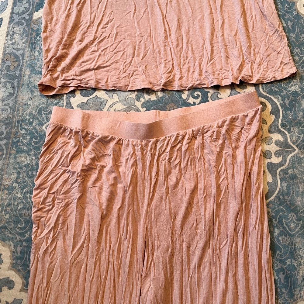 Ambrielle 2pc Sleep Set PJs 2XL Pink White Lace - Picture 3 of 15